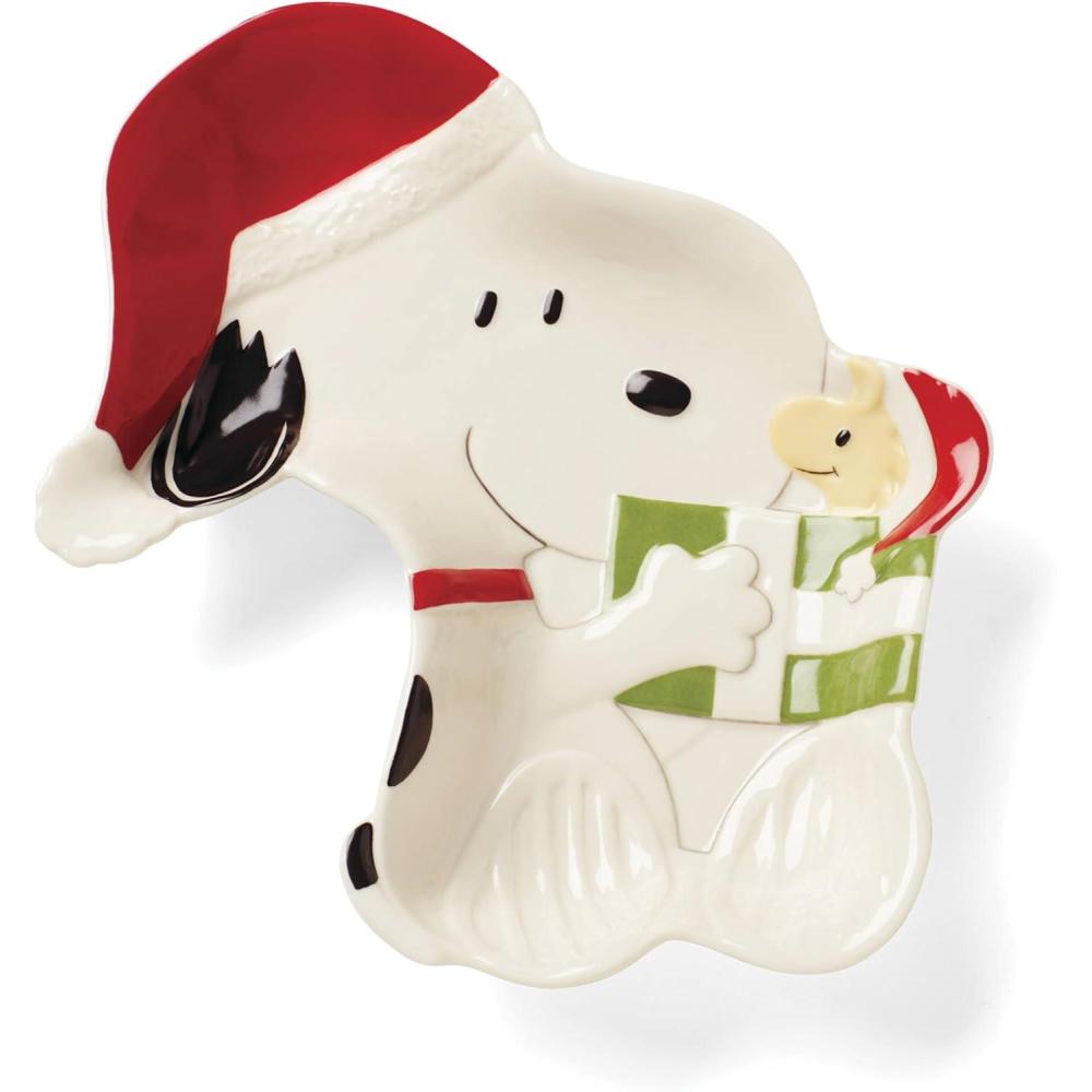 imageLenox 896323 Snoopy Christmas Candy Dish Holiday Hosting