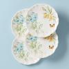 Lenox 856373 Butterfly Meadow Melamine 4-Piece Dinner Plates, Lightweight Melamine Material(4 Count)