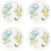 Lenox 856373 Butterfly Meadow Melamine 4-Piece Dinner Plates, Lightweight Melamine Material(4 Count)