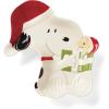 Lenox 896323 Snoopy Christmas Candy Dish, Holiday Hosting