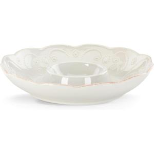 Lenox French Perle Chip and Dip Tray, White –