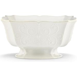 Lenox French Perle Footed Centerpiece Bowl, White –