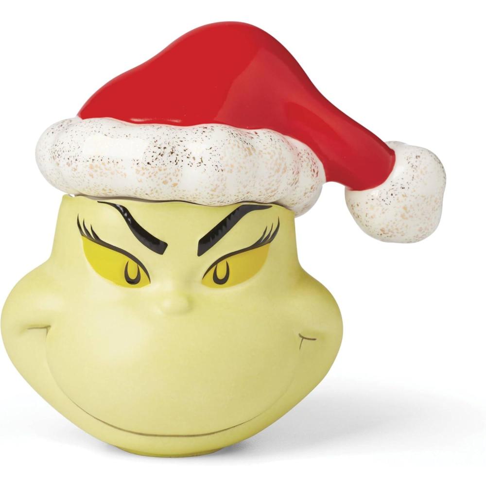 imageLenox 896338 Merry Grinchmas Covered Candy Jar Christmas amp Holiday Decor