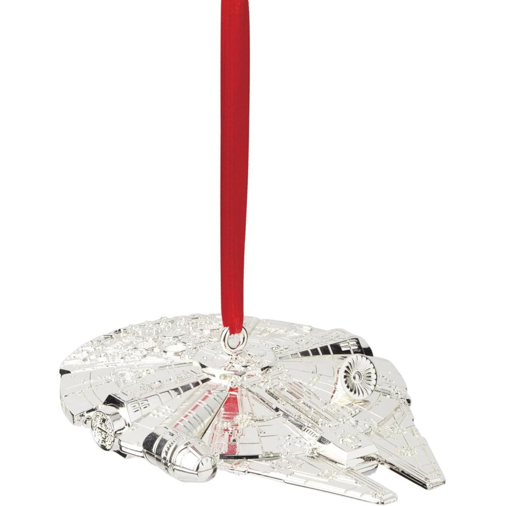 imageLenox 897556 Millennium Falcon Metal Ornament Christmas Holiday Decorations