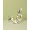 Lenox 896895 Merry Grinchmas Glass Tumblers, Set of 4, Assorted, Christmas Drinkware, Holiday Hosting