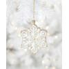 Lenox 898514 2025 Blown Glass Snowflake Ornament, Christmas, Holiday Decorations