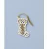 Lenox Ornament, 2025 A Year to Remember Stocking Ornament, Porcelain with Gold Accents and Gold Cord for Hanging, Tree Decorations, Winter Decor, Winter Tree Decor, Stocking Design (Cream, 1 Piece)