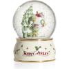 Lenox The Grinch Snow Globe, White Porcelain with 24K Gold Accents, Grinch Christmas Decorations Indoor, Grinch in Santa Hat Near Christmas Tree, Living Room Decor for Home, Perfect for Christmas