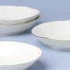 Lenox 899193 Blue Bay White Pasta Bowls, Set Of 4, Service For 4(Casual)
