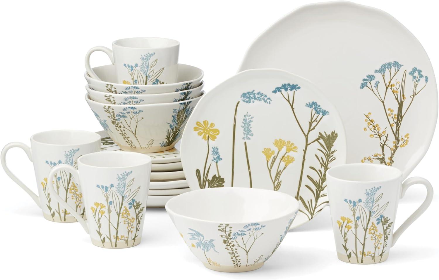 imageLenox 897830 Wildflowers 16Piece Dinnerware Set Service For 4Casual