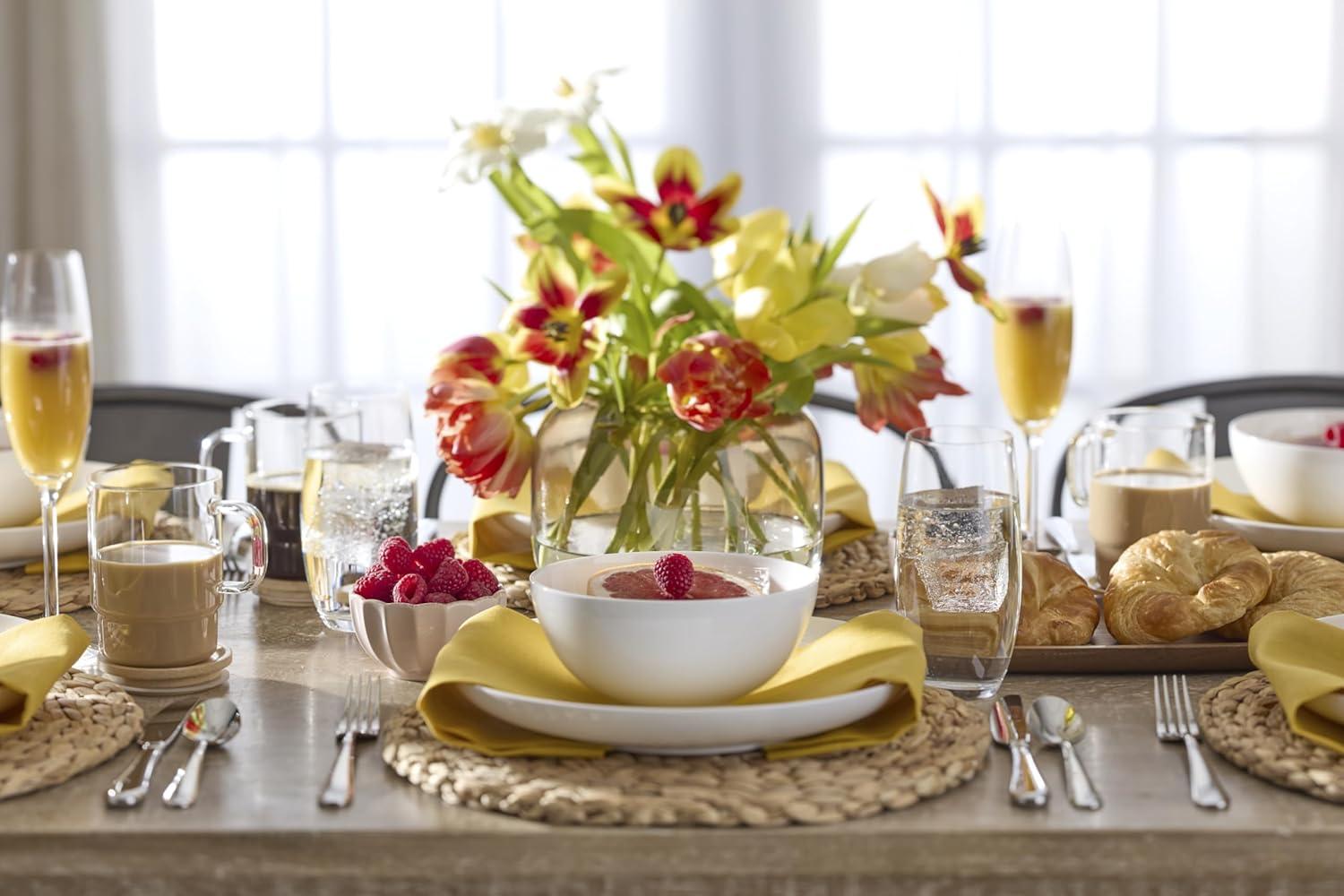 imageLenox Drinkware Tuscany Cls Hot Beverage Set Of 4 Service For 4 Glass Material Dishwasher Safe Includes Lids Tea And Coffee Glasses Drinking Glasses Glass Cups With Lids Clear 4 Piece