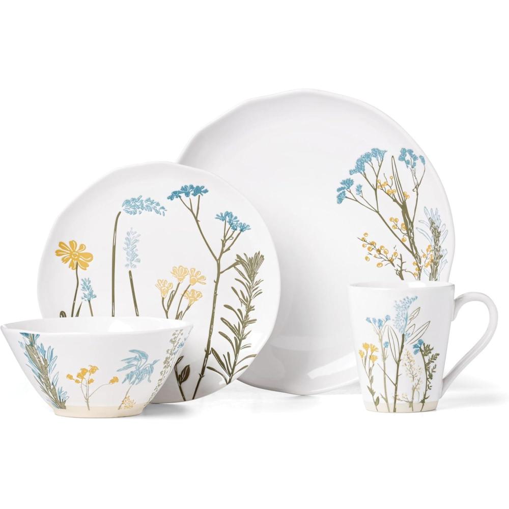imageLenox 897830 Wildflowers 16Piece Dinnerware Set Service For 4Casual