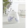 Lenox Home And Kitchen, Butterfly Meadow Beehive Candy Jar, Porcelain Material, Candy Bowl, Dishwasher Safe, Kitchen And Dining, Butterfly And Flowers, Pantry Storage, Table Decor (White, 1 Piece)