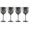 Lenox Glassware, Curva Luxe All Purpose Wine Set Of 4, Service For 4, Made From Glass, Dishwasher Safe, Drinking Glasses, Home And Kitchen, Wine Glasses, Glass Cups, Home And Kitchen (Gray, 4 Pieces)