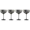 Lenox Glassware, Curva Luxe Coupe Set Of 4, Service For 4, Made From Glass, Dishwasher Safe, Drinking Glasses, Home And Kitchen, Cocktail Glass, Glasses Drinking Set, Home And Kitchen (Gray, 4 Pieces)