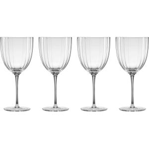 Lenox Glassware, Curva All Purpose Wine Set Of 4, Service For 4, Made From Glass, Dishwasher Safe, Drinking Glasses, Home And Kitchen, Wine Glasses, Glass Cups, Home And Kitchen (Gray, 4 Pieces)