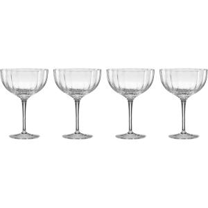 Lenox Glassware, Curva Coupe Set Of 4, Service For 4, Made From Glass, Dishwasher Safe, Drinking Glasses, Home And Kitchen, Cocktail Glass, Glasses Drinking Set, Home And Kitchen (Clear, 4 Pieces)