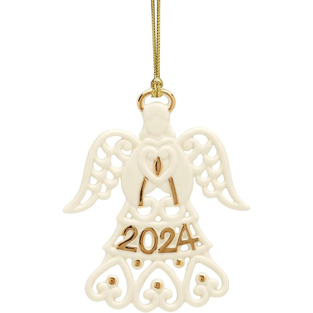 imageLenox 895772 2024 Snow Fantasies Snowflake Ornament ChristmasA Year to Remember Angel