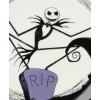 Lenox Dinnerware Set, Nightmare Before Christmas Accent Plates Set For 4, Jack Skellington, Halloween Decor Indoor, Porcelain, Dishwasher Safe, Microwave Safe, Halloween Dishes (White/Black, 4 Pieces)