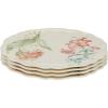 Lenox 856372 Butterfly Meadow Melamine 4-Piece Accent Plates, Lightweight Melamine Material