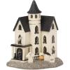 Lenox Vintage Halloween Light-Up Manor Figurine, 8.25-Inch, Porcelain Haunted House, Halloween Decor Indoor, Pumpkins, Ghost, Fall Decor Spooky Table Decoration (1 Piece) 3 AAA Batteries Not Included
