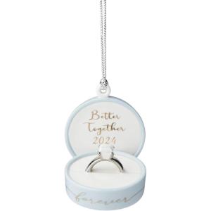 Lenox 895772 2024 Snow Fantasies Snowflake Ornament, Christmas(Engagement Ring Box)