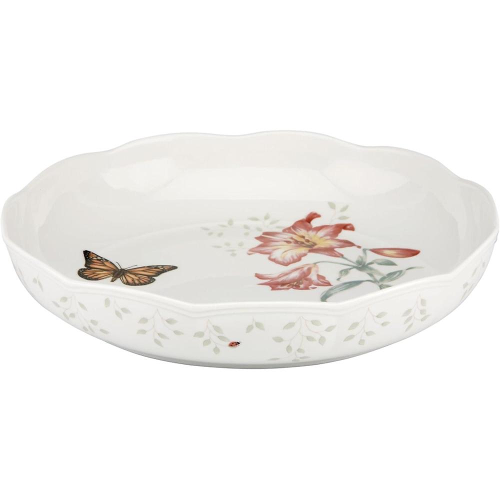 imageLenox Butterfly Meadow Low Serve Bowl White