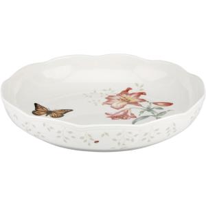 Lenox Butterfly Meadow Low Serve Bowl, White –