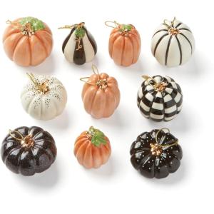 Lenox 893634 The Nutcracker 10-Piece Ornament & Tree Set, Display Stand(10-Piece Ornament Set  Pumpkins)