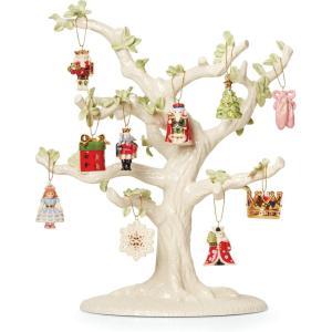 Lenox 893634 The Nutcracker 10-Piece Ornament & Tree Set, Display Stand(Ornament Tree and 10-Piece Ornament Set  Nutcrackers)