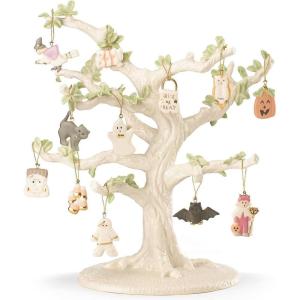 Lenox 893634 The Nutcracker 10-Piece Ornament & Tree Set, Display Stand(Ornament Tree and 12-Piece Ornament Set  Trick or Treat)