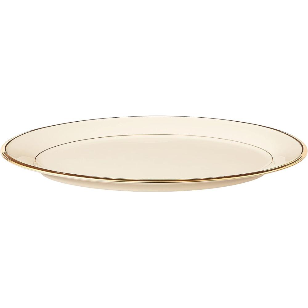 imageLenox 140104030 Eternal Teacup 1 Piece Service for 1 Porcelain 6 Fl OzOval Platter