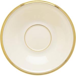 Lenox 140104030 Eternal Teacup 1 Piece, Service for 1, Porcelain, 6 Fl Oz(Tea Saucer  Ivory)