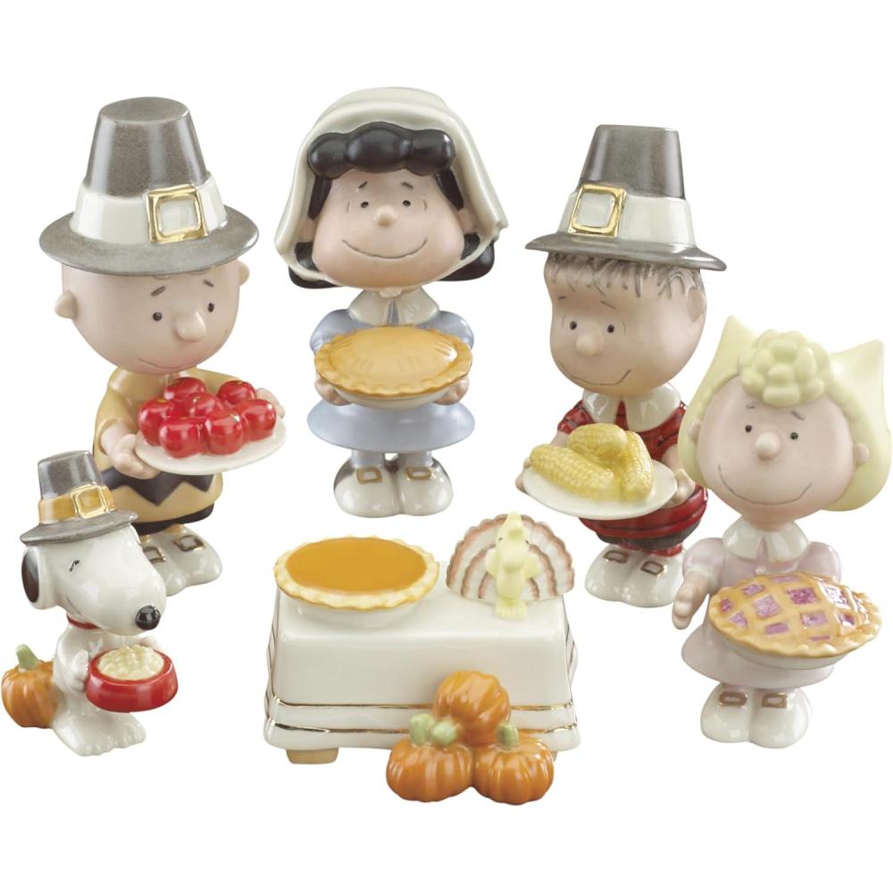 imageLenox 841131 Peanuts 6Piece Thanksgiving Figurine Set