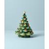 Lenox 894469 Treasured Traditions Tree with Flying Santa, Christmas & Holiday Decor(Lit Tree  Green)