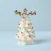 Lenox 894469 Treasured Traditions Tree with Flying Santa, Christmas & Holiday Decor(Tree  Flying Santa)