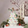 Lenox 894469 Treasured Traditions Tree with Flying Santa, Christmas & Holiday Decor(Tree  Flying Santa)
