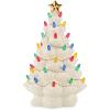 Lenox 894469 Treasured Traditions Tree with Flying Santa, Christmas & Holiday Decor(Lit Tree  Ivory)