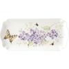 Lenox Serving Tray, Butterfly Meadow Everyday Rectangular Serving Tray, Porcelain, Butterfly Flower Design, Dishwasher Safe. Microwave Safe, 9.5×4.5×0.75-inch, Snacks Fruit, Serveware, White 9.5×4.5′