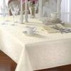 Lenox Opal Innocence 70” Round White Tablecloth – Machine Washable, Wrinkle-Resistant, Table Cover – White(Ivory)