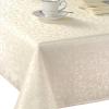 Lenox Opal Innocence 70” Round White Tablecloth – Machine Washable, Wrinkle-Resistant, Table Cover – White(Ivory)
