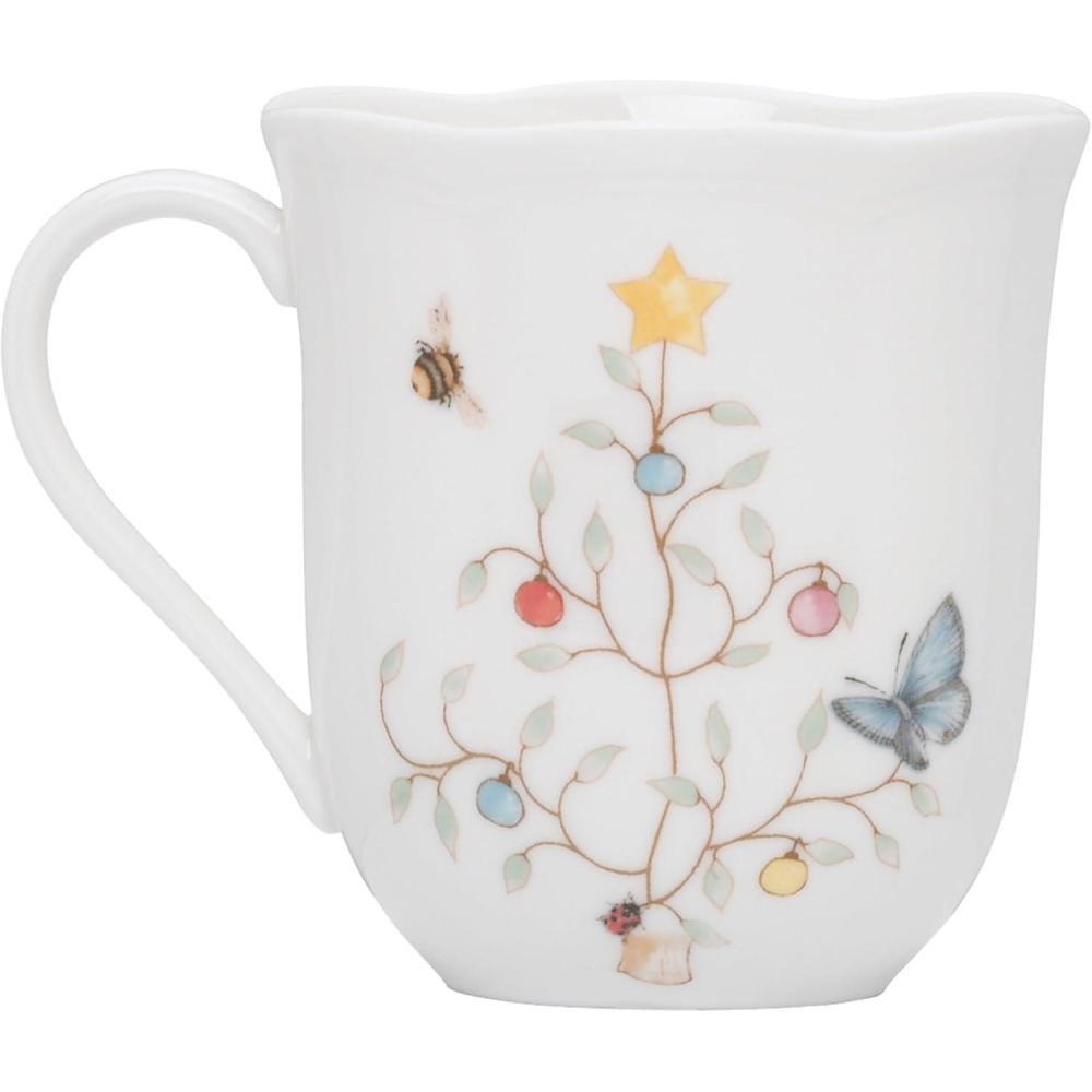 imageLenox 810138 Butterfly Meadow Seasonal 4Piece Mug Set Christmas Drinkware Holiday HostingMugs  Set of 4