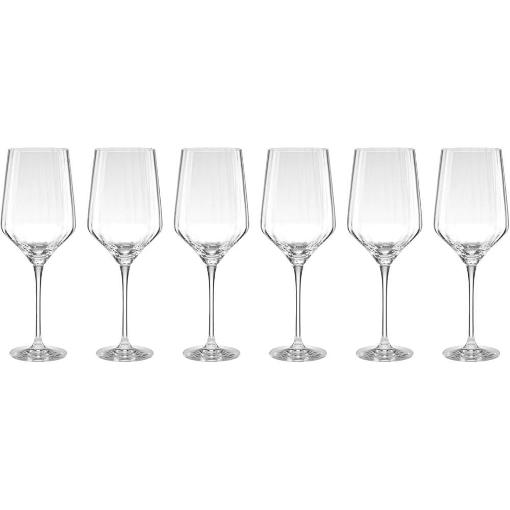 imageLenox 897403 Tuscany Classics Angled Optic Wine Glasses Set of 6Wine Glasses Angled