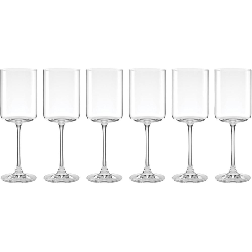 imageLenox 897426 Tuscany Classics Straight Flutes Set of 6Red Wine Glasses