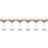 Lenox 897403 Tuscany Classics Angled Optic Wine Glasses, Set of 6(Coupe Glasses  Angled)