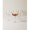Lenox 897403 Tuscany Classics Angled Optic Wine Glasses, Set of 6(Coupe Glasses  Angled)