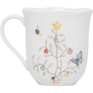 Lenox 810138 Butterfly Meadow Seasonal 4-Piece Mug Set, Christmas Drinkware, Holiday Hosting(Mugs  Set of 4)