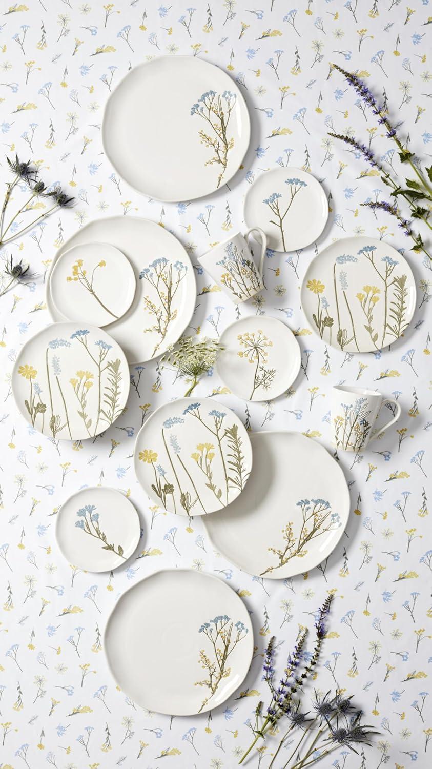imageLenox Dinnerware Set Wildflowers Tidbit Appetizer Plates Set Of 4 Service For 4 Dessert Plates Small Plate 6 Inch Snack Plate Stoneware Dishwasher Safe 6Inch Diameter Assorted 4 Piece