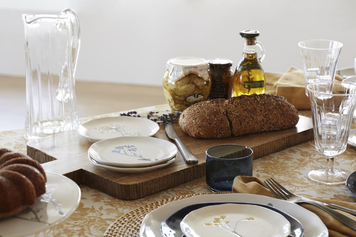 imageLenox Dinnerware Set Wildflowers Tidbit Appetizer Plates Set Of 4 Service For 4 Dessert Plates Small Plate 6 Inch Snack Plate Stoneware Dishwasher Safe 6Inch Diameter Assorted 4 Piece