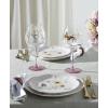 Lenox Glassware, Butterfly Meadow Pink Balloon Wine Glasses, Set of 4, Service For 4, Made From Glass, Dishwasher Safe, Drinking Glasses, Home And Kitchen, Glass Cups (Pink, 4 Pieces, 26 oz Capacity)(Balloon Wine Glass)